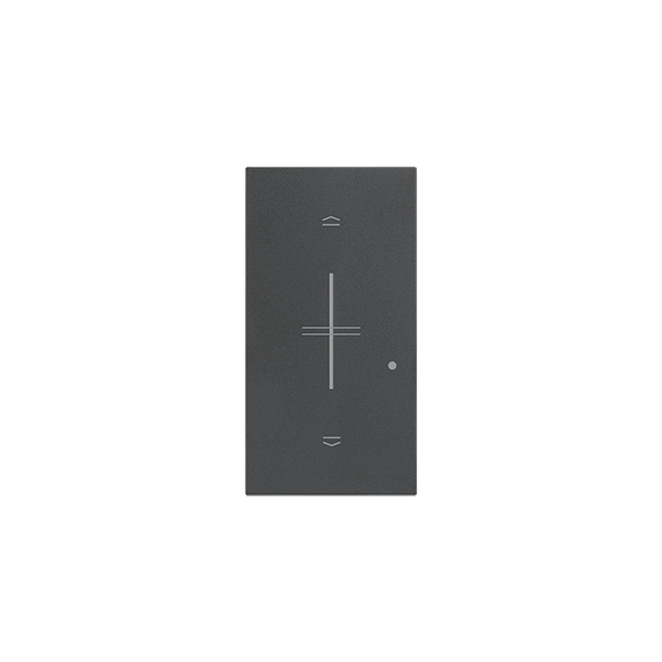 Tecla Living Now w/Netatmo p/ interruptor de persianas - Dark - 2mod