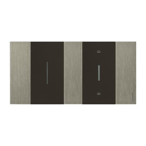 Placa embellecedora Living Now de color Acero - 2x2mod
