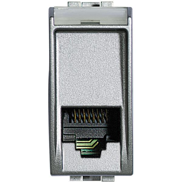 Base teléfono RJ11 Livinglight - 4 contactos - Tech - 1 módulo