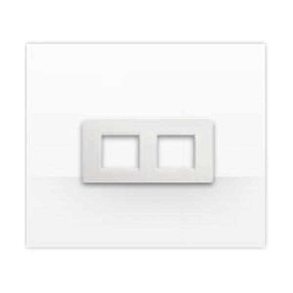 PLACA 2+2 MDULOS LUNA VERDE METALIZADO