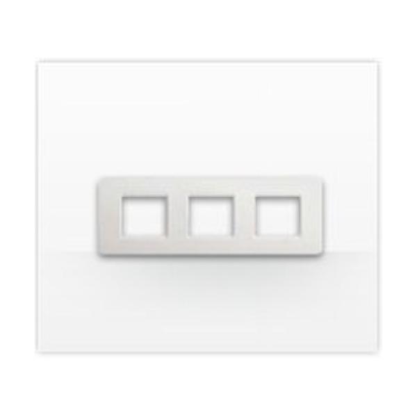 PLACA 2+2+2 MDULOS LUNA AMARILLO METALIZADO