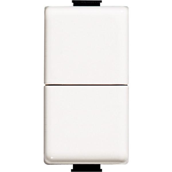 PULSADOR DOBLE MTIX INTERBLOCADO PARA PERSIANAS 1 MDULO BLANCO