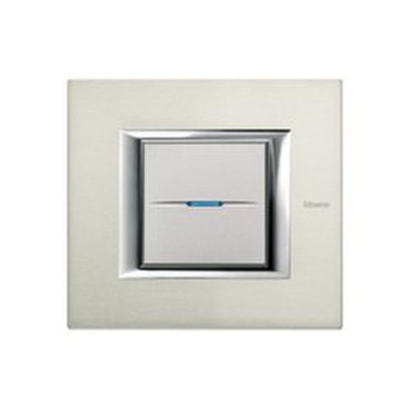 PLACA 2+2+2+2 MODULOS AXOLUTE ALUMINIO PULIDO