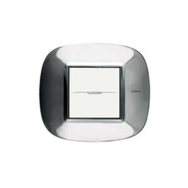 PLACA 2+2 MÓDULOS AXOLUTE ACERO PULIDO