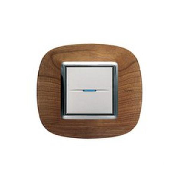 PLACA 2+2 MÓDULOS AXOLUTE MADERA CEREZO