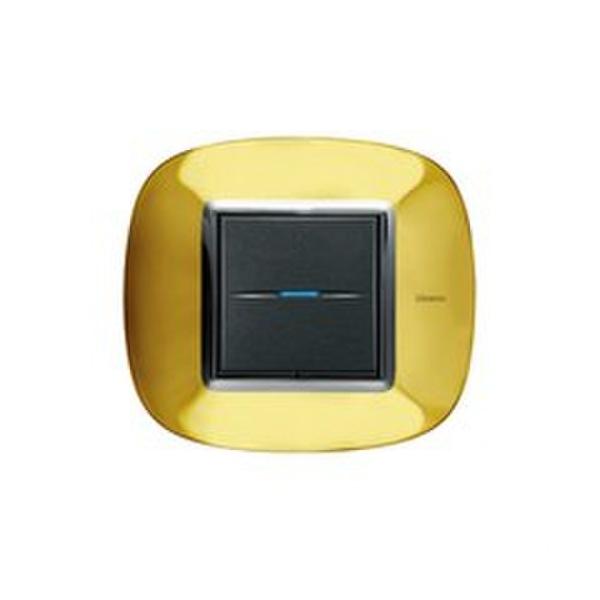 PLACA 2+2 MODULOS AXOLUTE ORO LUCIDO