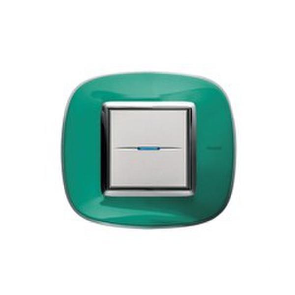 PLACA CON 2 MÓDULOS AXOLUTE EN COLOR VERDE LIQUIDO