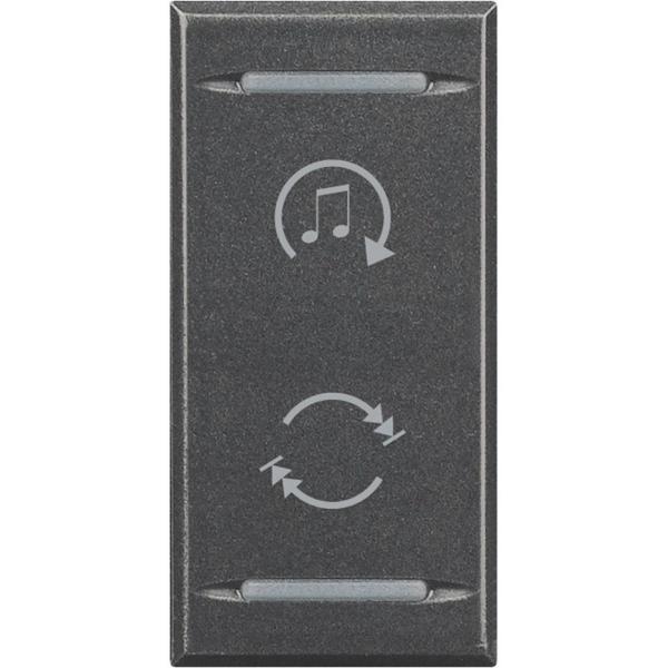 TECLA MH CON 1 MDULO DIFU SON AXOLUTE EN COLOR OSCURO