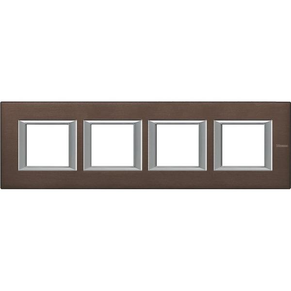 PLACA 2x4 MDULOS HORIZONTAL EN COLOR BRONCE