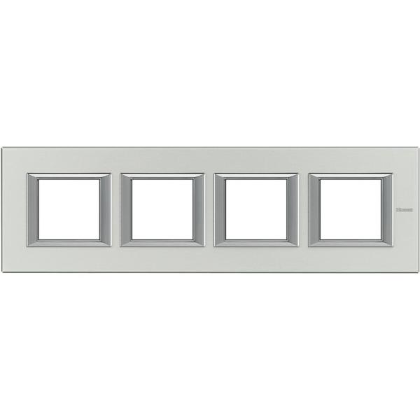 PLACA 2x4 MDULOS HORIZONTAL EN ALUMINIO PULIDO