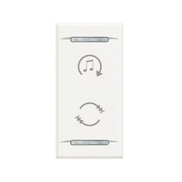 TECLA MY HOME CON 1 MDULO DIFUSION SONORA EN COLOR BLANCO