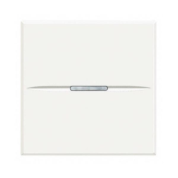 PULSADOR AX 1 POLO 10A CON 2 MÓDULOS EN COLOR BLANCO