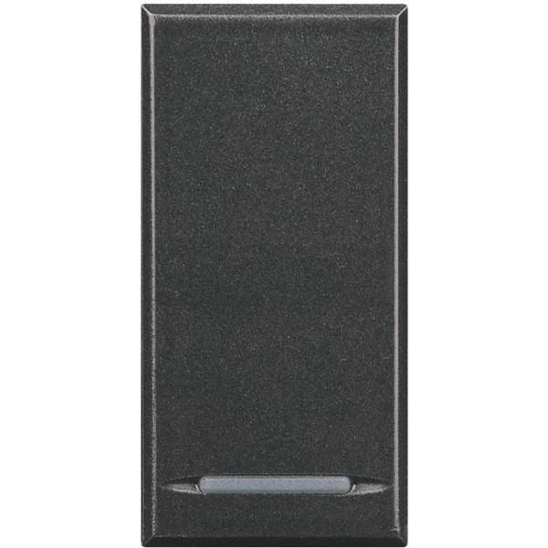 PULSADOR AXOLUTE 1P 10A CON 1 MDULO EN COLOR ANTRACITA