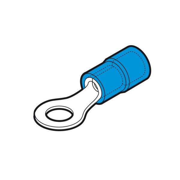 TERMINAL REDONDO PREAISLADO BF-M4 SECCIÓN 1,5-2,5mm² MÉTRICA 4,3mm AZUL