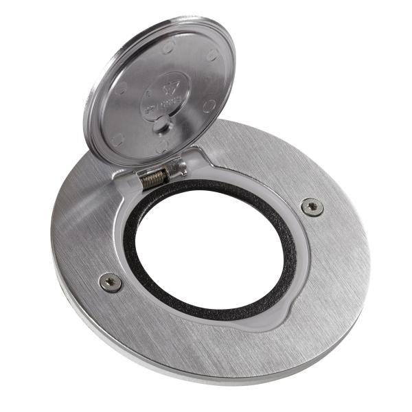 Caja IP44 suelo y mobiliario - 2mod - Inox