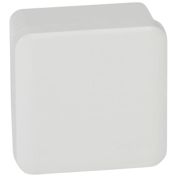 CAJA PLEXO 80x80x45 SIN ENTRADAS, EN COLOR GRIS RAL 7035