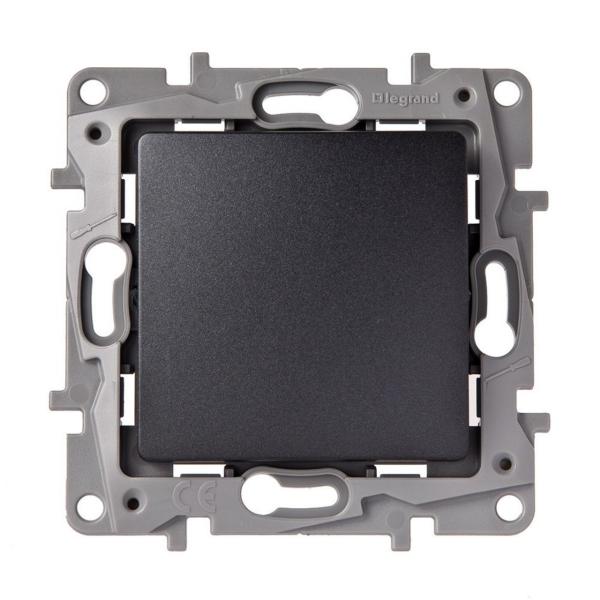 PULSADOR NILO 1P 6A ANTRACITA