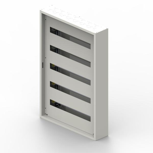 CAJA DE DISTRIBUCIÓN METÁLICA XL3S 160 DE SUPERFICIE 5 FILAS X 36 MÓDULOS