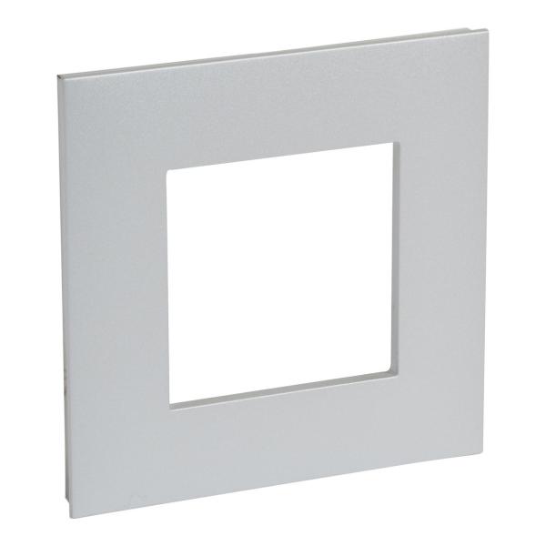 PLACA VALENA NEXT CON 1 ELEMENTO ALUMINIO/CROMO