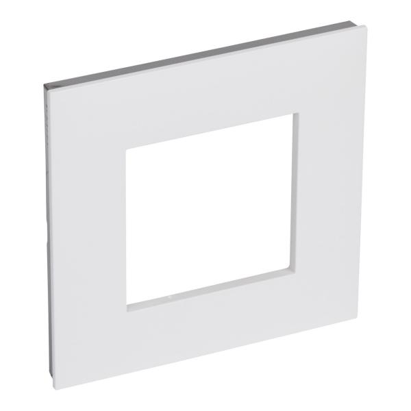 PLACA VALENA NEXT CON 1 ELEMENTO BLANCO/CROMO