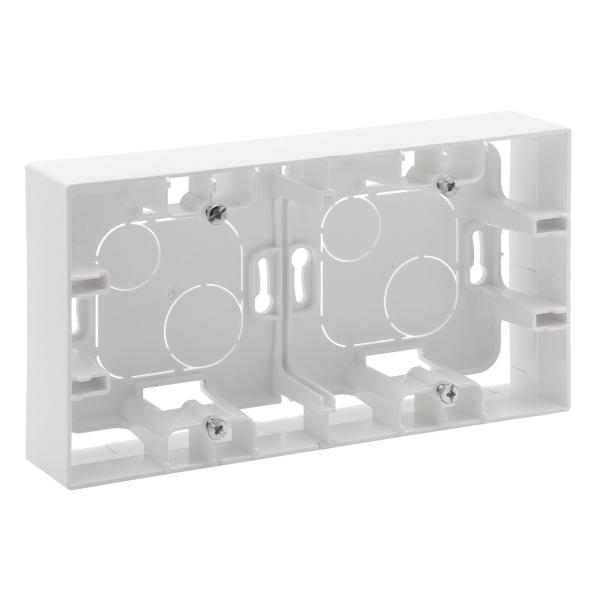 CAJA DE SUPERFICIE NILO STEP, 2 ELEMENTOS, BLANCO MATE