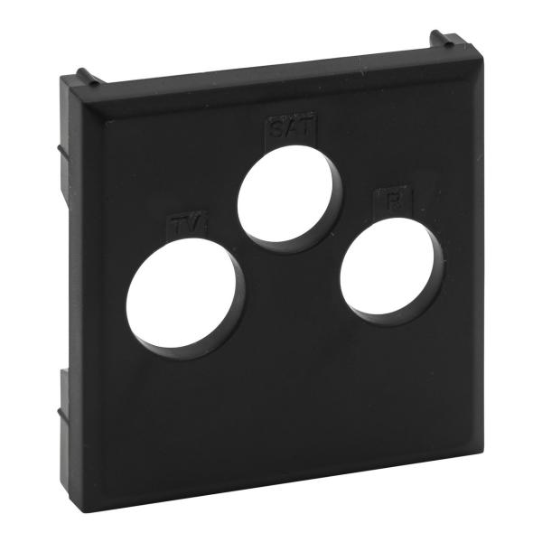 FRONTAL NILO STEP PARA BASES DE TELEVISIN TV-R-SAT, NEGRO MATE