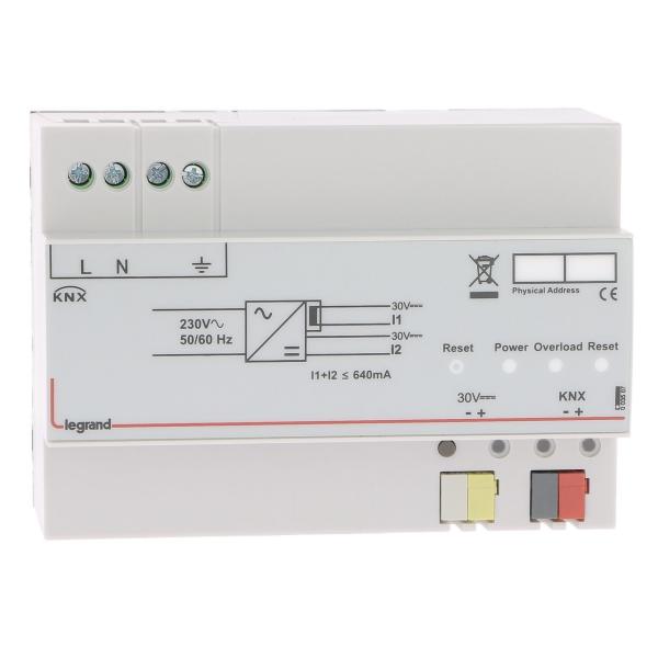 ALIMENTADOR KNX 640MA DIN SALIDA 640mm 150-275VAC 50-60Hz 7 MDULOS