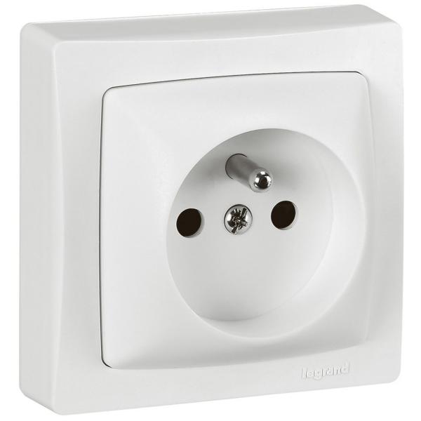 MECANISMO TOMA 2P + TT ESPIGA SALIENTE SERIE CUADRADA OTEO