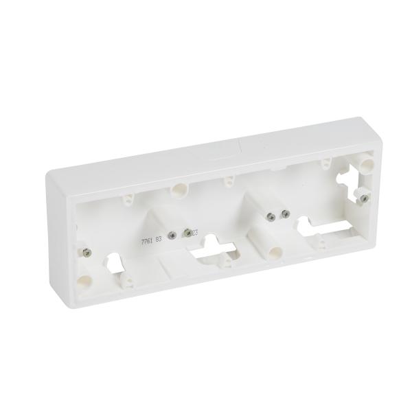 Caja de instalación en superficie Valena de color blanco - 3 elementos