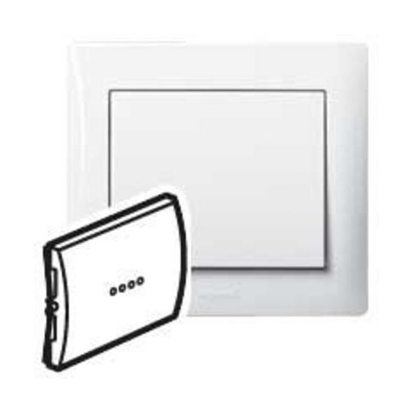 TECLA CON VISOR PARA CONMUTADOR GALEA BLANCO