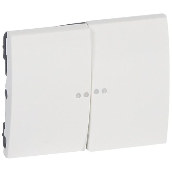 DOBLE TECLA CON VISOR CIRCUITO GALEA BLANCO