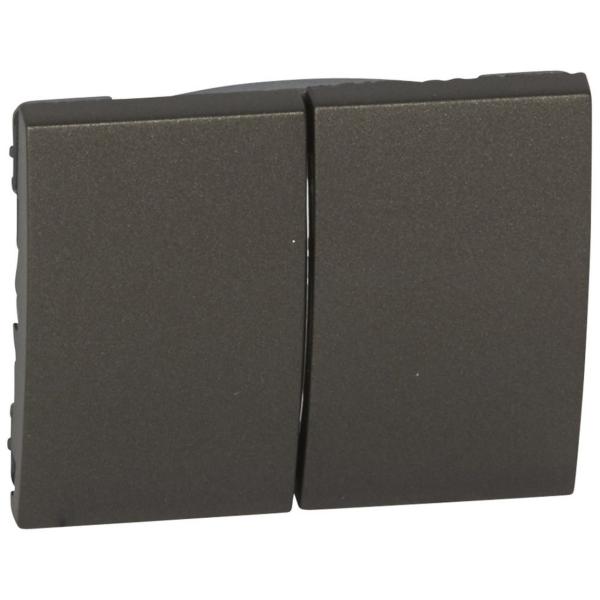 TECLA BRONCE PARA DOBLE INTERRUPTOR CONMUTADOR GALEA