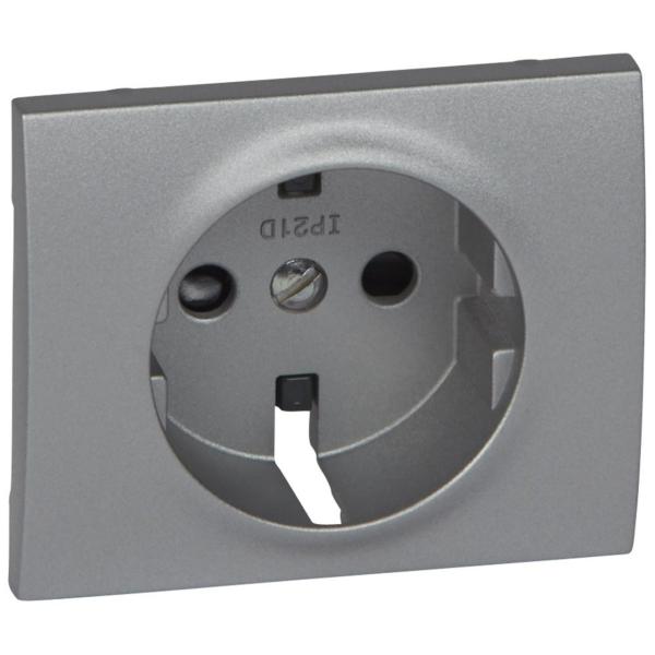 TAPA PARA TOMA 2P + TT LATERAL OBTURADOR PROTECCIN GALEA ALUMINIO