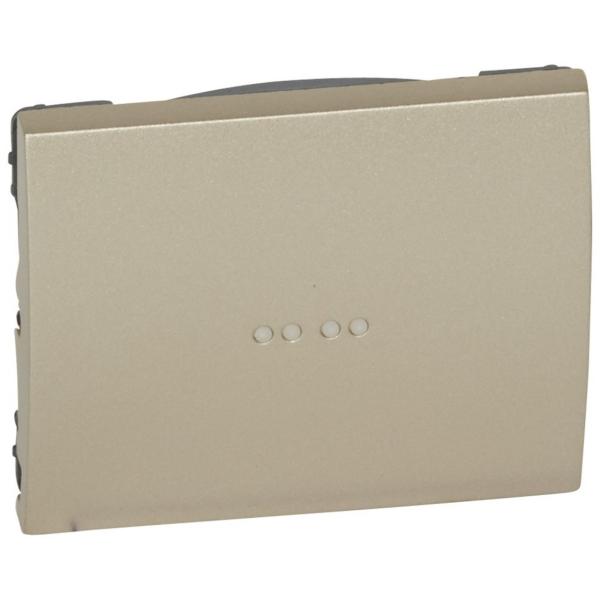 TECLA CON VISOR PARA CONMUTADOR GALEA TITANIO