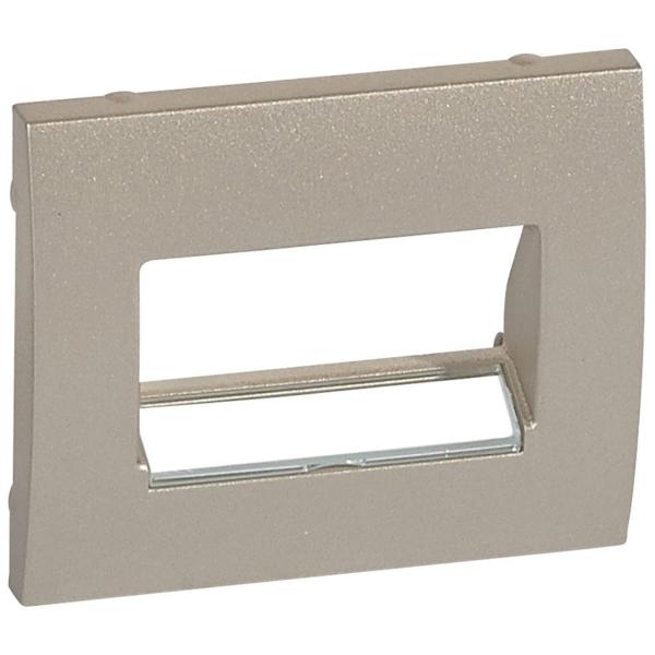 TAPA PARA TOMA RJ45 1-2 SALIDAS 30 GALEA TITANIO