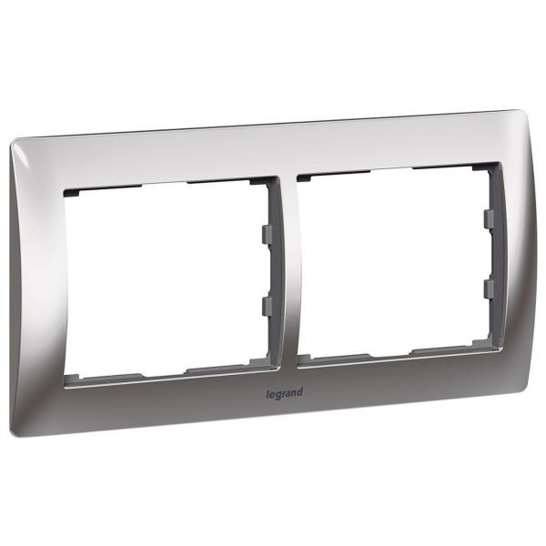 MARCO 2ELEM.HORIZ.METAL GALEA CROMO