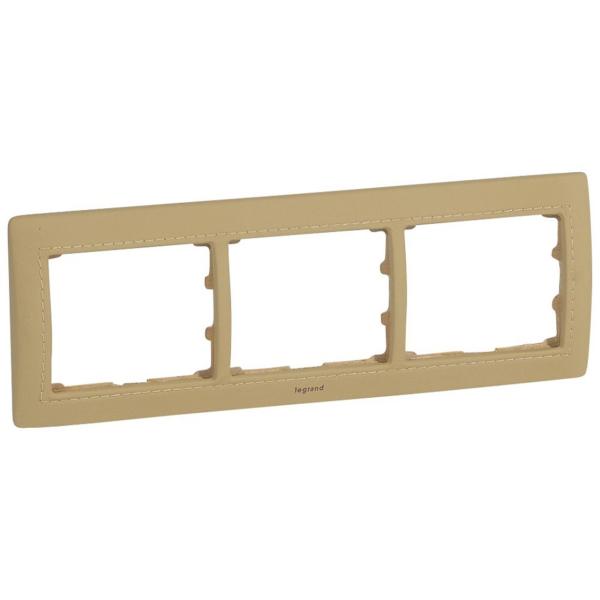 MARCO 3 ELEMENTOS HORIZONTAL CUERO GALEA HABANA