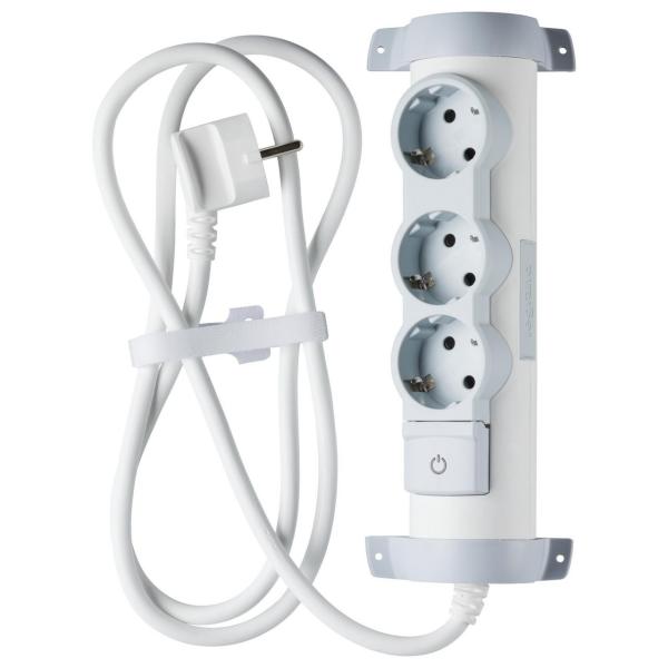 BASE MLTIPLE CONFORT 3 T.CABLE 1,5m CON INTERRUPTOR