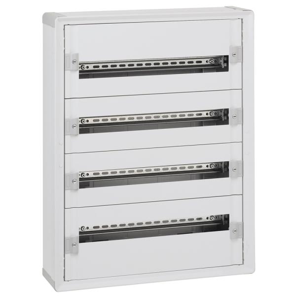 Caja distribución aislante XL³ 160 - totalmente modular - 4 filas de 24mod