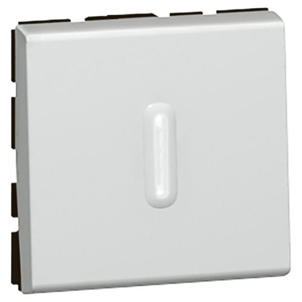 PULSADOR INVERSOR VISOR MOSAIC-II 2 MDULOS ALUMINIO