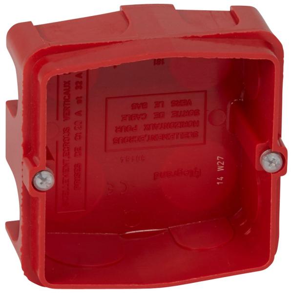 Caja de empotrar Batibox para albañilería. 1 elemento. Prof. 40mm