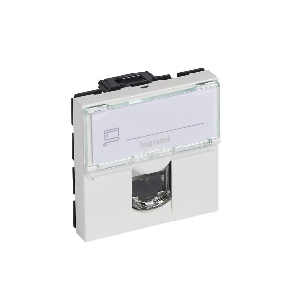 Base RJ45 Mosaic - Cat.6A - STP - 2mod - LCS² - Blanco