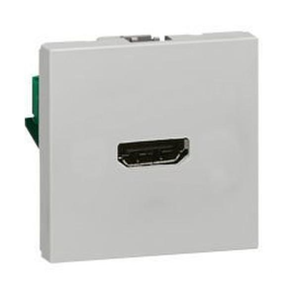 TOMA HDMI TIPO-A 2 MDULOS ALUMINIO