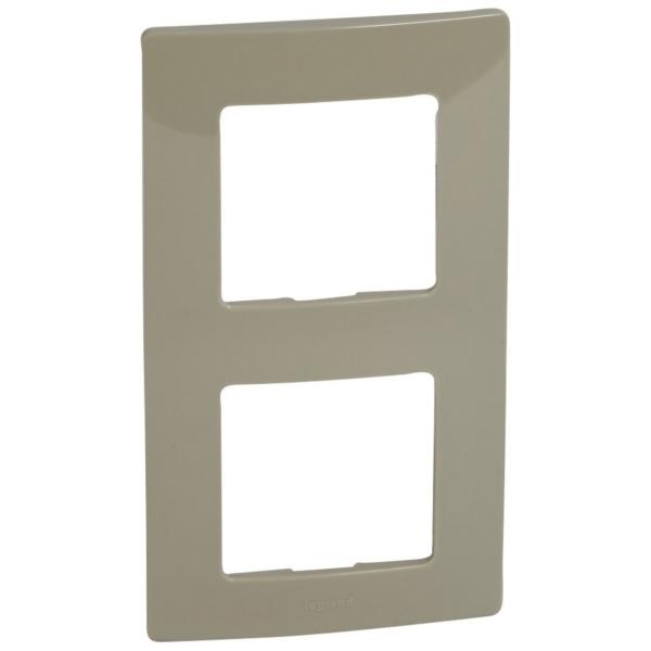 PLACA NILOE 2 ELEMENTOS GRIS