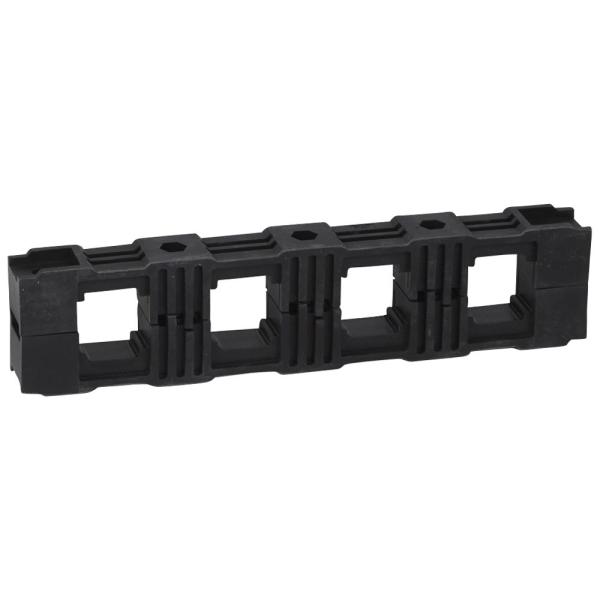 Soporte aislante volante - entreeje 75mm para barras de aluminio en C