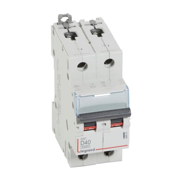 Magnetotérmico DX³ 6000/10kA - 2P - 230/400V~ - 40A - curva D