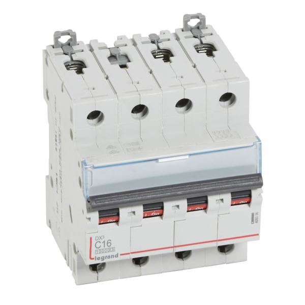 Magnetotérmico DX³ 10000/16kA - 4P - 400V~ - 16A - curva C
