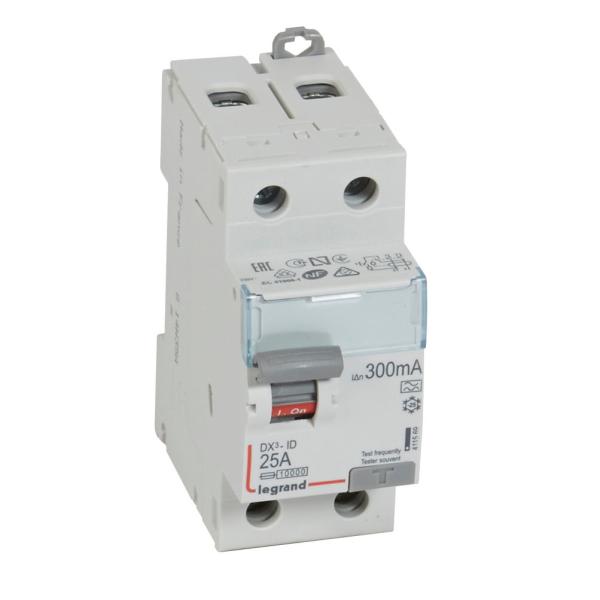 Interruptor diferencial DX³ - ID - 2P - 230V~ - 25A - 300mA- Tipo A 