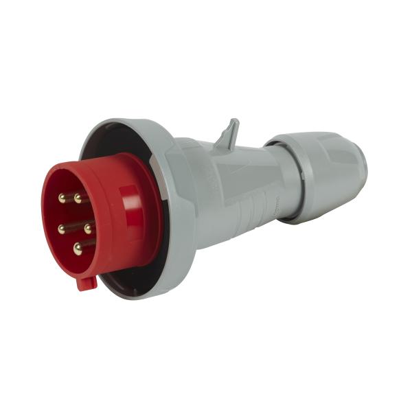 Clavija aérea P17 PRO. 3P+N+T, 32A, 380/415 V~, IP66/67. Rojo