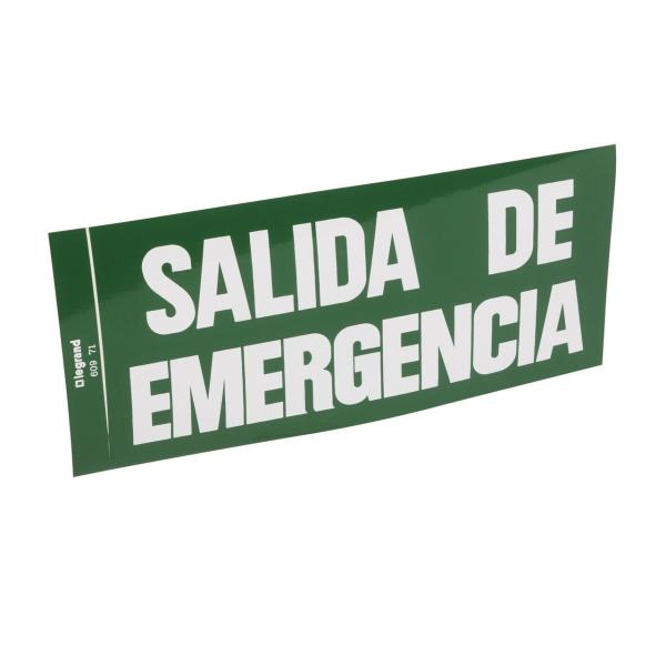 ETIQUETA SEALIZACIN SALIDA DE EMERGENCIA